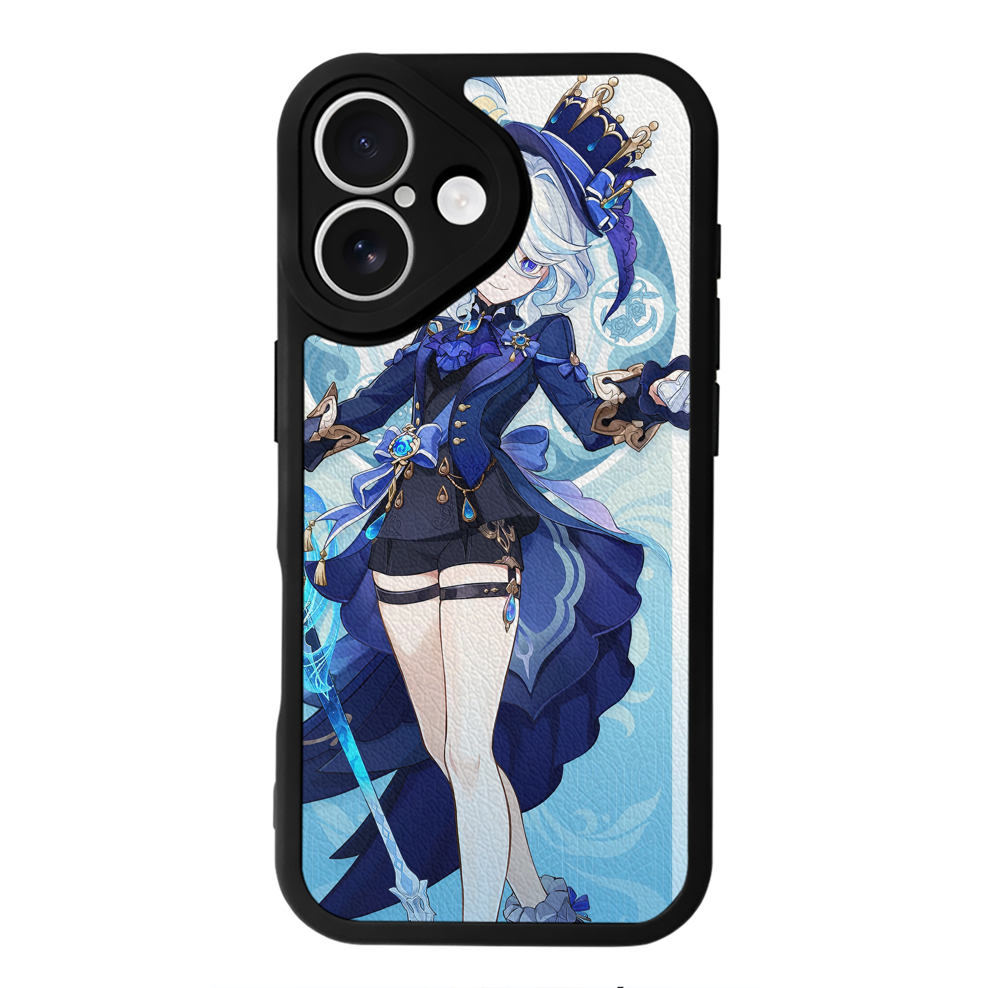 げんし神 genshin 【iPhone 16シリーズ対応】シリコンスマホケース（レザー調） 材質：シリコン